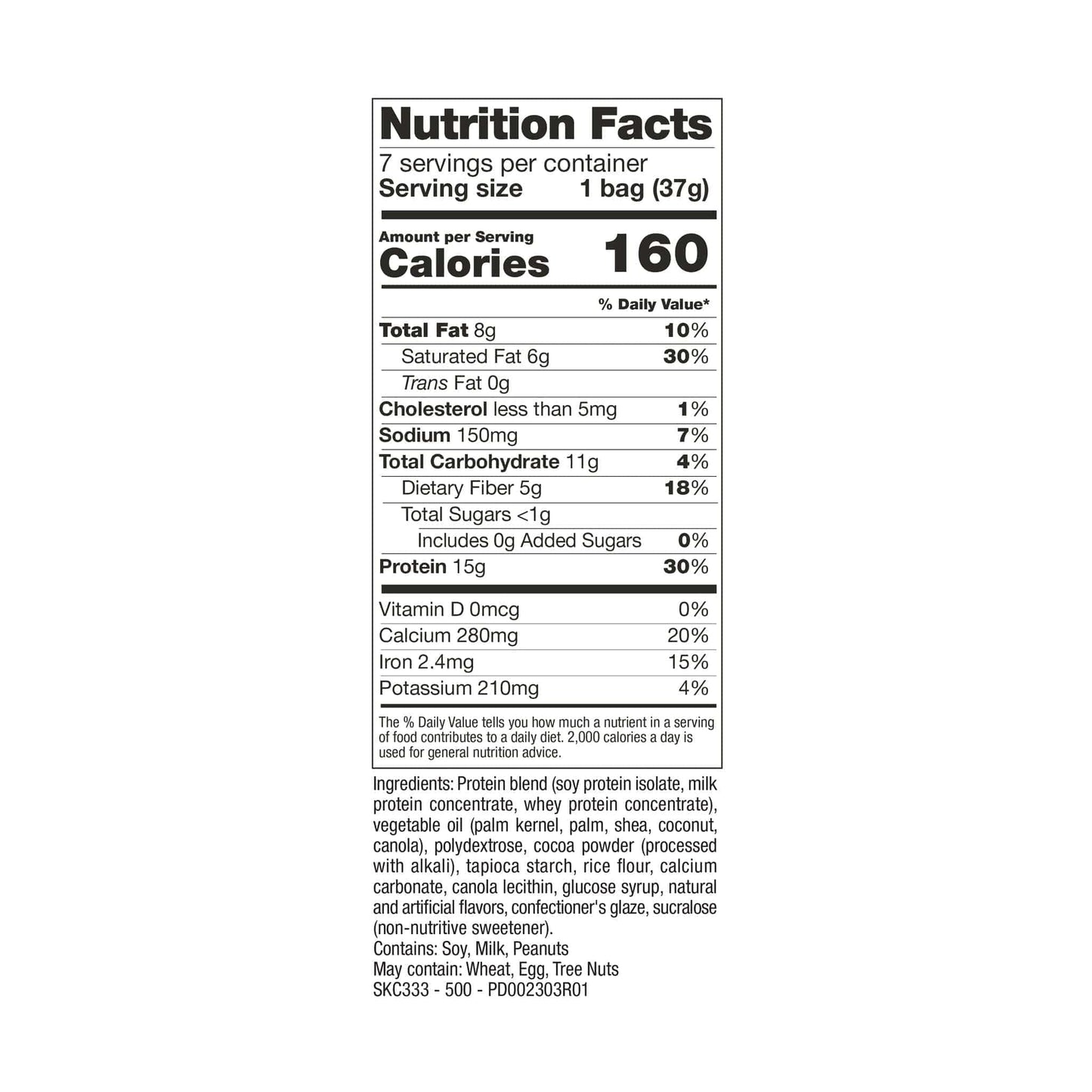 Chocolate Puffs nutrition facts