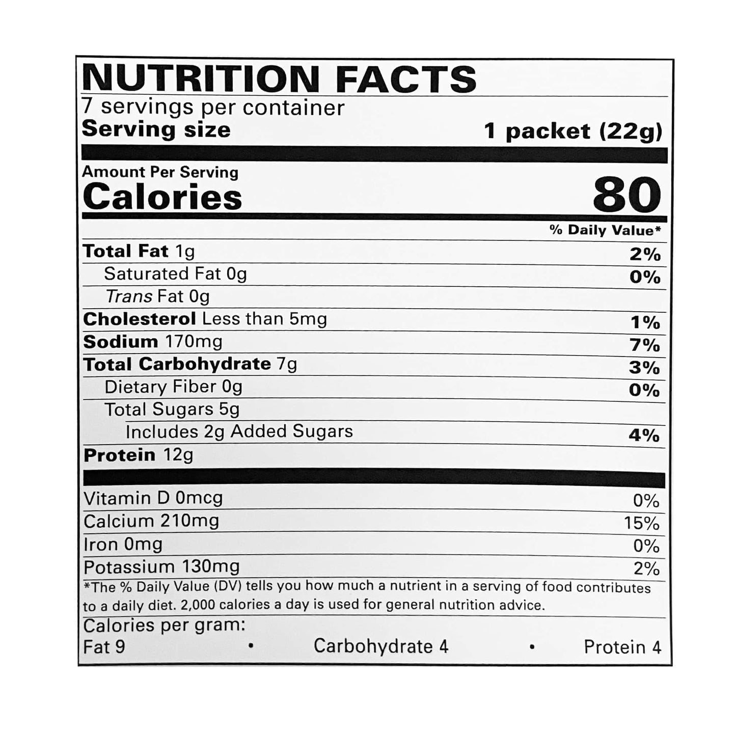 Lemon Chiffon Back Nutrition Facts