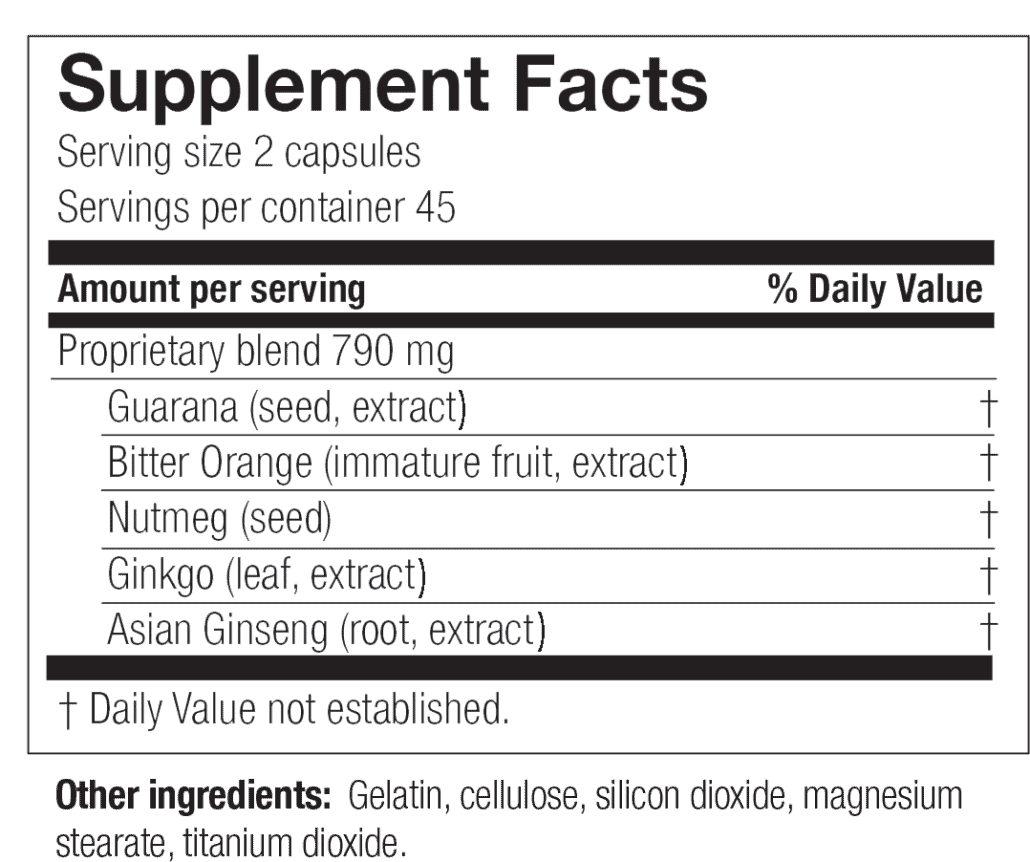 Supplement facts