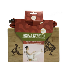 Load image into Gallery viewer, Bamboo Yoga Block &amp; Strap Combo