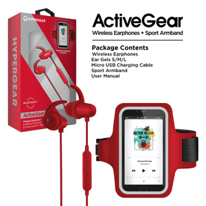 ActiveGear Wireless Earphones + Sports Armband