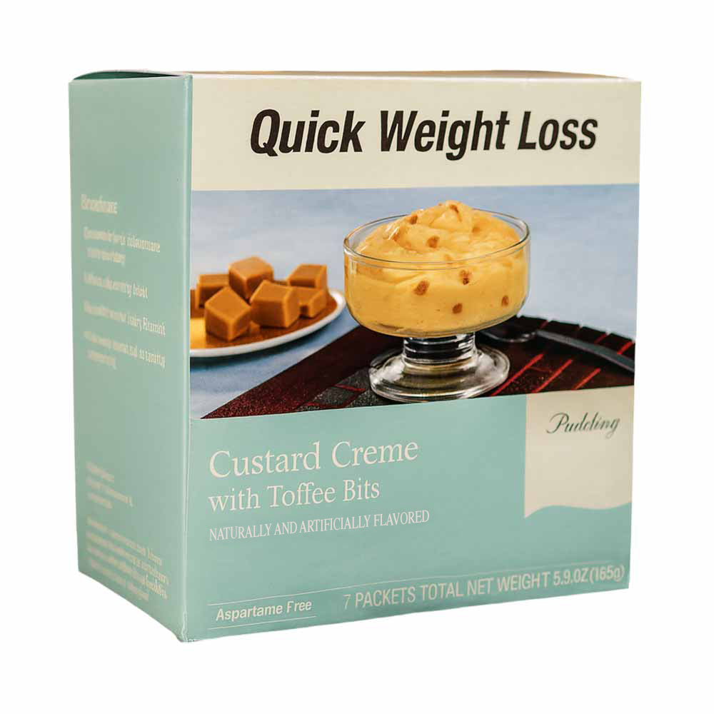 Custard Creme Pudding with Toffee Bits