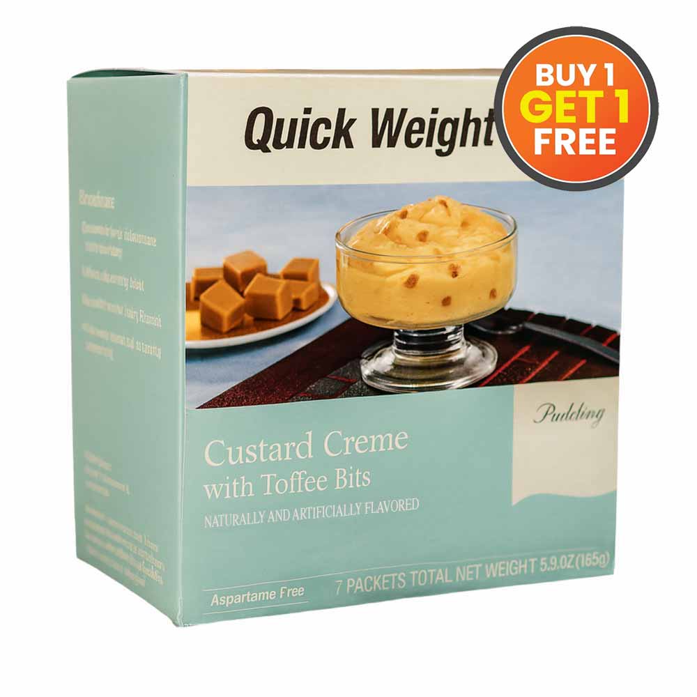 Custard Creme Pudding with Toffee Bits